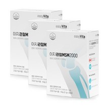 엠에스엠 식이유황 순도 99.97% MSM 이지 관절 MSM2000 분말 가루 스틱 식약처인증 건강기능식품, 3개, 1박스 30포