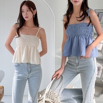 주디앤 여성 다이애나 끈나시 블라우스 2P