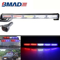 경광등 차량용 경광봉 싸이렌 경고등 싸이키 BMAD 40W Led 스트로브 경찰 버스트 깜박이는 조명 COB 자동차, 05 Yellow, 05 Yellow