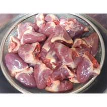 강아지 기호성 간식 생오리고기 목뼈 가슴살 안심 오돌뼈 근위 염통 도가니 혀 대용량, 7.무항생제 오리심장(염통) 1kg