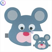 동물머리띠 쥐 수업용펠트 펠트교구