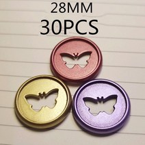 스노우보드바인딩부품 스노우보드바인딩 버튼바인딩 컬러 무광택 바인딩 디스크 버클 30 pcs28 mm 플라스, 04 Color mixing