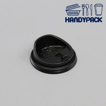 종이컵 머그리드 종이컵뚜껑 12/16온스 블랙 핫컵 88파이 뚜껑 100개