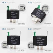 자동차 컨버터 인버터 퓨즈 포함 릴레이 모터 보트 12V 24V 4 핀 5 40A 80A, 11.30A Fuse Relay - 24V 4Pin, 1개
