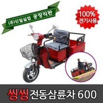신일실업 전동삼륜차 노인전동차 효도선물 삼륜차 전기오토바이 씽씽-600