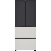 LG전자 디오스 오브제컬렉션 김치톡톡 김치냉장고 방문설치, 블랙 + 그레이, Z407MBG141