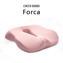 안마의자 가성비 CHECA GOODS 프리미엄 컴포트 시트 쿠션 사무실 의자 카시트용 미끄럼 방지 정형 100 메모리 폼 미저 쿠션, 포카-핑크, 41x47cm