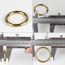 가죽공예칼 스트랩커터 재단칼 솔리드 황동 캐스트 O-링 원활한 라운드 버클 웨빙 가죽 공예 가방 스트랩, 06 30mm