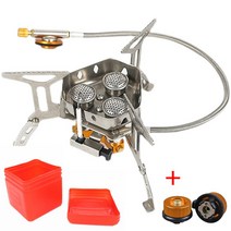 휴대용 캠핑 강염 버너 고화력 접이식 감성 해바라기 미니 등산용 스토브 백패킹, 세트