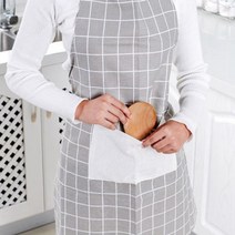 북유럽 패턴 체크무늬 앞치마, 쿠팡 본상품선택