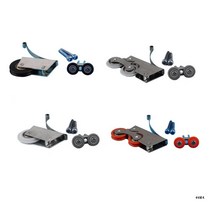 두꺼운 침묵 옷장 슬라이딩 도어 풀리 파티션 휠, 02 Double concave wheel