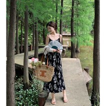 휴양지 휴가원피스 보헤미안원피스 민소매 키작녀 가벼운원피스 휴가 바캉스 해변 비치웨어 허니문