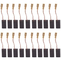 전기 모터 드릴 100 5816mm에 대 한 탄소 브러시 ​​20pcs 교체 가능한 위대한 전도성 탄소 브러시, 하나, 검은 색