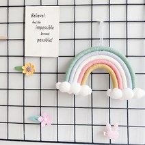 아이방 꾸미기 무지개 마크라메 인테리어 월행잉, 1개, 03_무지개마크라메