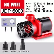 전기양수기 전기모터 110 -240 가변 주파수 워터 펌프 큰 흐름 조절 가능한 잠수정, JDP6000 노와이파이, 영국 플러그 어댑터