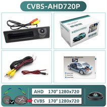 어라운드뷰 후방 사이드 카메라 GreenYi-자동차 카메라 170 AHD 1080P BMW 3시리즈 5시리즈 5시리즈 X3 X3, 02 CVBS-AHD720P-170deg