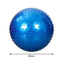짐볼 보수볼 토닝볼 하프 토구 땅콩 내구성 요가 공 숙련 된 제조 스파이크 pvc 마사지 볼 요가 롤러 바디 마사지 트리거 통증 완화 장비, 푸른