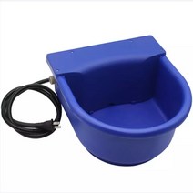 싱잉볼 명상 Animal Dog Cow Cattle Heating Drinking Water Bowl Automatic For Farm, 01 Blue_01 US plug