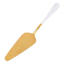 가성비 다채로운 스테인레스 톱니 모양의 가장자리 케이크 서버 블레이드 커터 파이 피자 삽 케이크 주걱 베이킹 도구 1 개 호환, 04 White