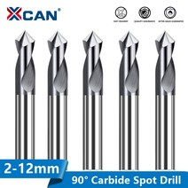 드릴 비트 타일용 이중기리 만능드릴비트 xcan 스팟 90도 2-12mm 챔퍼 밀 스텁, 10개 8xd8x60l