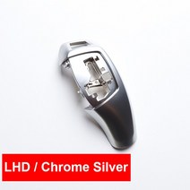 버튼식기어 자동차 기어 시프트 레버 노브 커버 BMW M 스포츠 2 3 4 5 6 7 시리즈 F20 F22 F30 F35 F32 F36 F10 F18 F07 F06 F01 F02, [11] LHD Chrome Silver