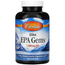 칼슨랩 엘리트 EPA 젬스 1 000mg 소프트젤 120정