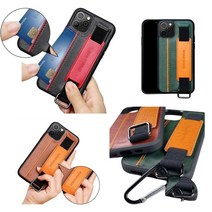 갤럭시 S21울트라 케이스 G998 투톤-가죽 (면밴딩)-(면밴드)/3IN1 카드 수납 방탄 범퍼 핑거 스트랩 손목 줄 링(고리) 거치대 슬림 커버