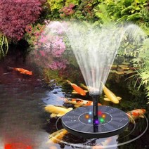 미니 분수 워터 펌프 연못 분수대 인공폭포 인테리어, 1.5W 분할분수기(태양광+USB플러그인)