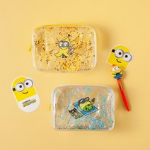 SW_미니언즈 스팽글투명파우치 캐릭터 케이스 굿즈
