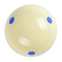 당구용품 1 개 57.2MM 6 블루 도트 화이트 수지 큐 공 당구 연습 훈련 풀-당구 표준 2-1/4 원형 액세서리, Blue|CHINA