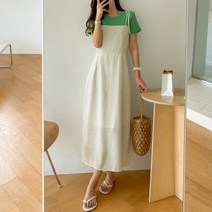 플로럴뷔스티에롱원피스