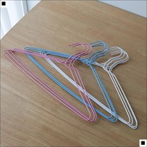 컬러코팅 세탁건조 진열 진열 옷걸이10P 철옷걸이10P, 심플 철 옷걸이 10P 세트