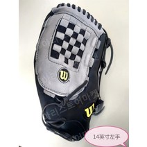 수출 모델 Wilson 핏그스킨 야구 글로브 비전문가용 13~14인치, 14 인치 피그스킨 왼손 오른손잡이용