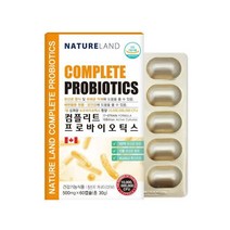 네이처랜드 컴플리트 프로바이오틱스 500mg x 60캡슐, 본상품선택, 1