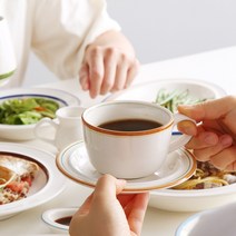 시라쿠스 메이플 커피잔세트 200ml 7color, 라인블루