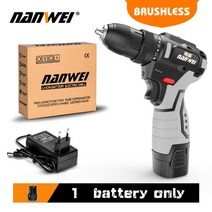 뿌레카 쁘레카 해머 전동 전기 드릴 NANWEI 2020 임팩트 브러시리스 임팩트 공구, 협력사, 18VF 1 배터리 C