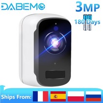 문앞cctv 실내외 스마트 WIFI 카메라 3MP 배터리 전원 야외 무선 보안 카메라 PIR 알람 SD 카드 기록 CCTV 비디오 감시 Camhi Pro APP 홈cctv, 캠, 협력사