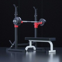 벤치프레스 헬스 평벤치 접이식 벤치프레스 높이조절, A 일체형스쿼트랙