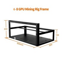 채굴기 케이스 코인 steel coin open air miner mining frame rig case 최대 8 gpu 12 gpu ethereum bitcoin rig, 6-8 GPU