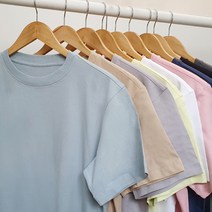 아우라큐 트임반팔(라)-무지 반팔 티셔츠