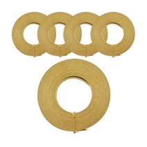 오키도키공방 크래프트 밴드 종이 공예 만들기 10mX5개, 크라프트 X 5개