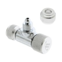 GHSHOP 탱크용 밸브 알루미늄 CO2 니들 밸브, 실버, 금속