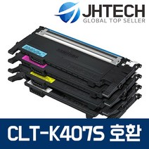 삼성 CLT-K407S 토너 CLX-3185WK 3185K 3185FW CLP-325WK, 1Ea, 삼성 CLX-3185WK 토너 CLT-M407S 완벽호환 빨강