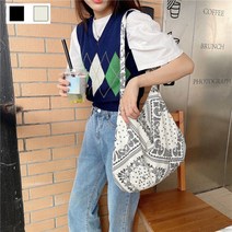 사각가방 에코백 페이즐리 둥근윤힙