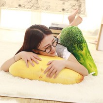 과일인형 야채 동물 베개 배추 감 봉제 바디필로우 당근 과일 쿠션, 브로콜리 약 50CM