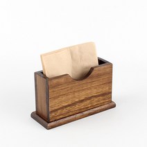 앤틱 냅킨 케이스 l 홀더 업소용 나무 냅킨통 꽂이, L. 가로15.5cm x 깊이6cm x 높이9cm