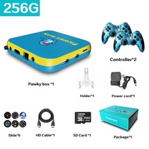게임 휴대용 가정용ps1dcn64psp 50000 레트로 플레이어용 pawky box, 협력사, 256g 녹색 노란색