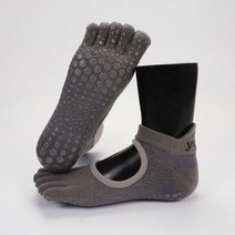 배드민턴백팩 미니 3단 가방 여름 여성 다섯 발가락 도트 실리콘 코튼 요가 양말 미끄럼 방지 반 필라테스 그립 낮은 발목, EUR 34-39, GRAY