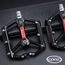 CXWXC 930 자전거 플랫 MTB 픽시 로드 경량 페달 초정밀 CNC 가공, 실버