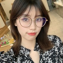 남자 여자 골드 동글이 원형 솔텍스 롱팁 패션 뿔테 안경테